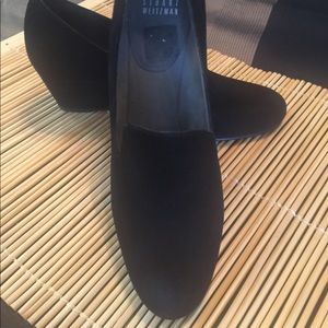 Stuart Weitzman Arise Black Suede Wedge